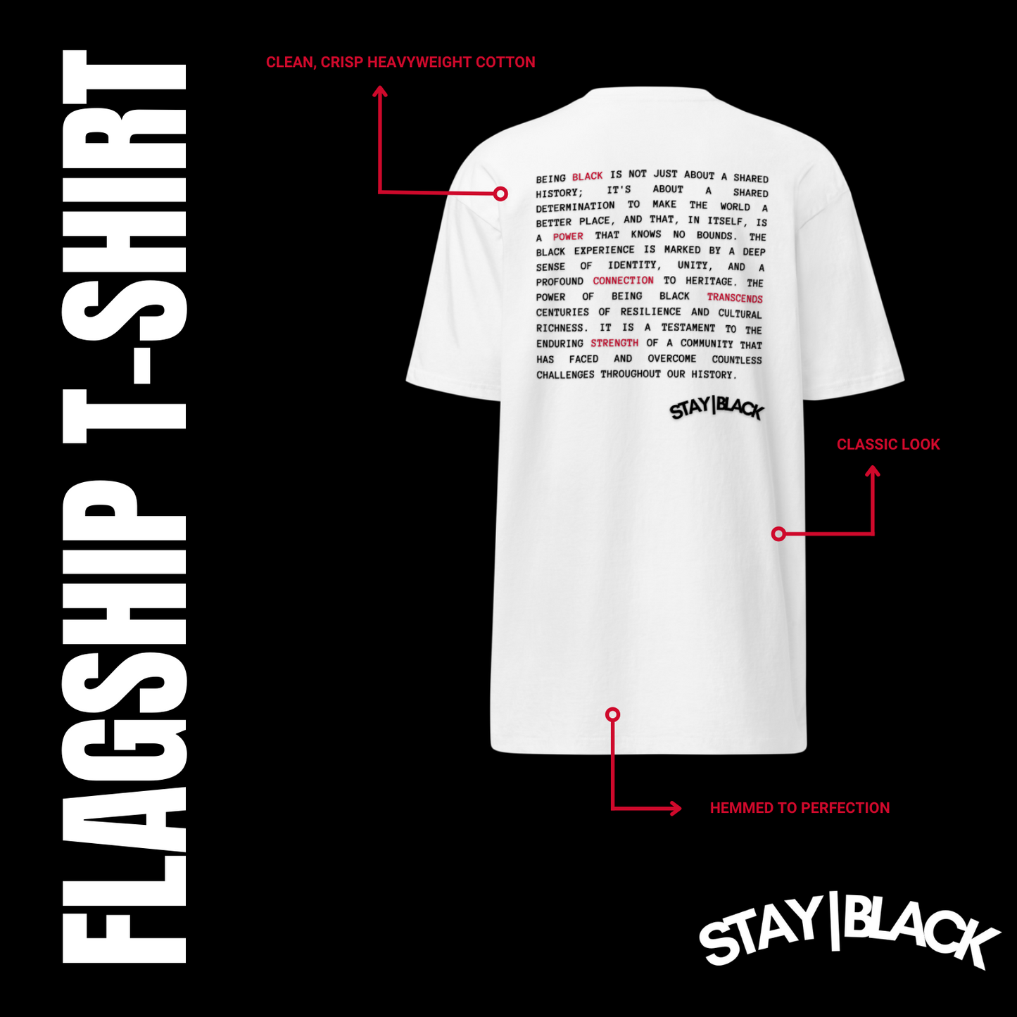 Stay|Black Flagship T-Shirt